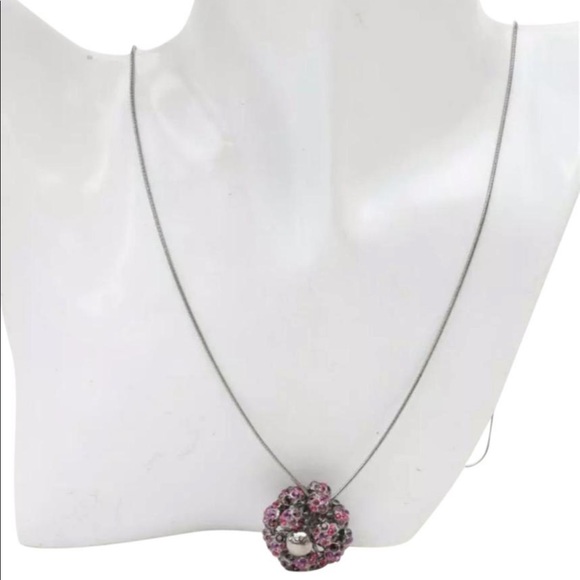 Louis Vuitton Jewelry - Louis Vuitton Flower Crystal Pendent Necklace Nuit